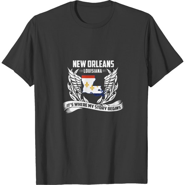 New Orleans Louisiana - Where My Story Begins T-Shirt-image