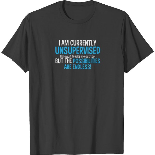 I Am Currently Unsupervised Adult Humor T-Shirt-image