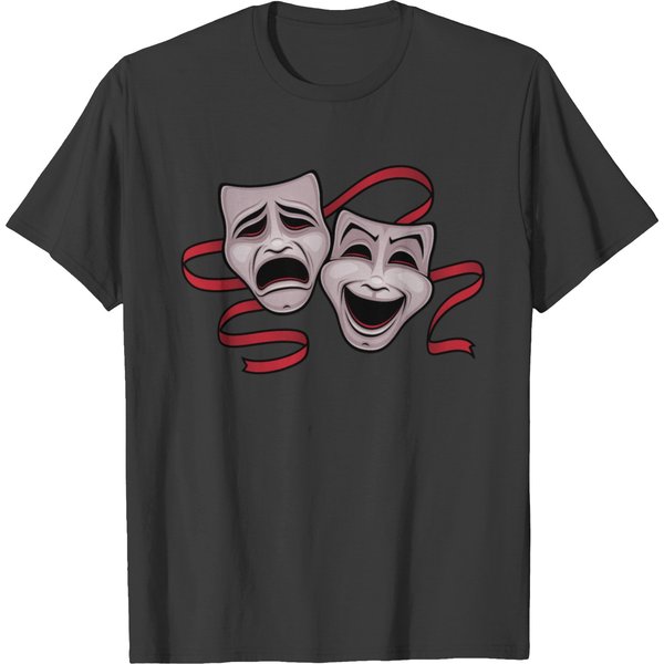 Comedy And Tragedy Masks T-Shirt-image
