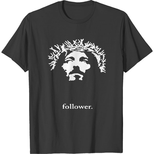 New Mens Printed Jesus Christ Face Christian Relig T-Shirt-image