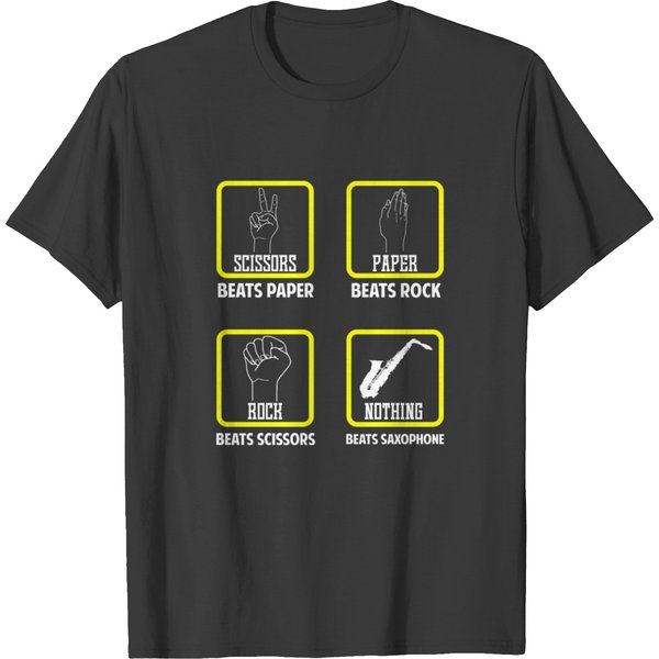 Nothing Beats Saxophone Funny Music T-Shirt-image