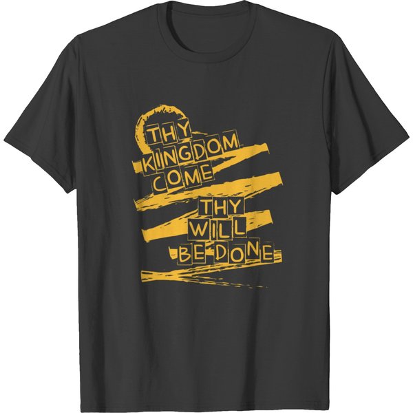 Thy Kingdom Thy Will Be Done Gold T-Shirt-image