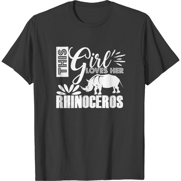This Girl Loves Rhinoceros Shirt T-Shirt-image