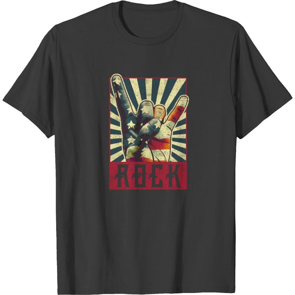 Vintage Rock Unisex Shirt Concert Band Poster 70S T-Shirt-image