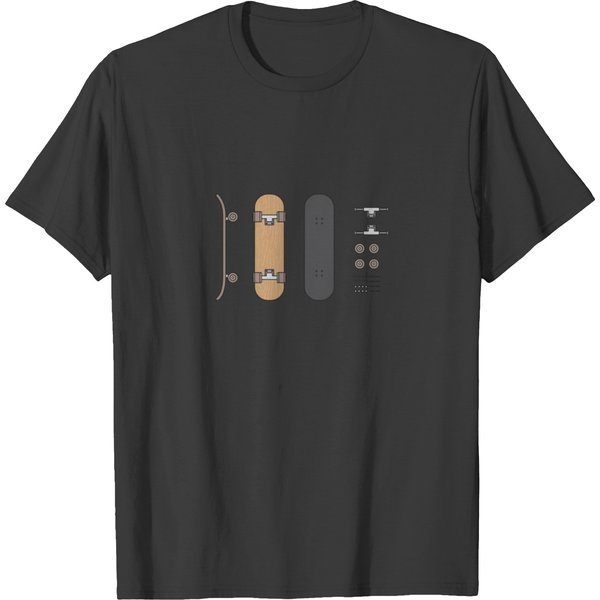 Skateboard Kit - Skateboard - D3 Designs T-Shirt-image