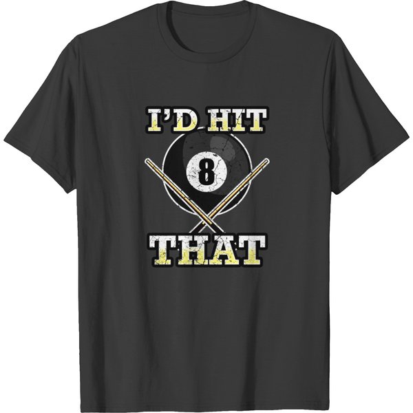 Billiard Pool Snooker Vintage Gift T-Shirt-image