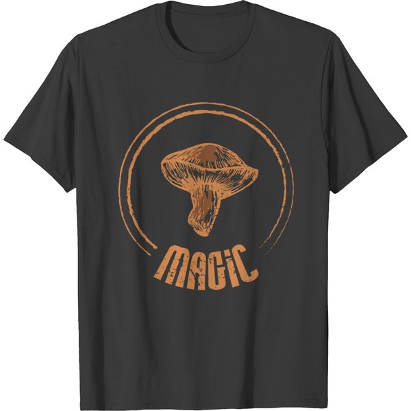 Funny Mushroom - Magic - Produce Fungus Humor T-Shirt-image