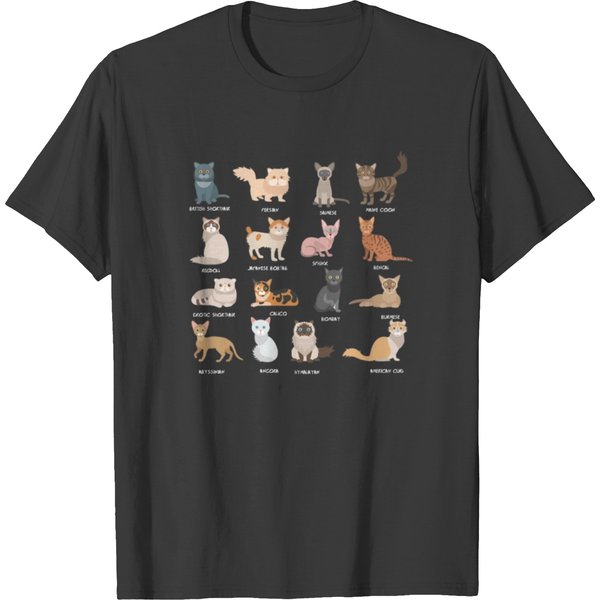 All Cat Breeds T-Shirt-image