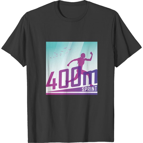 400M Sprint Track & Field Athlete Tee T-Shirt-image