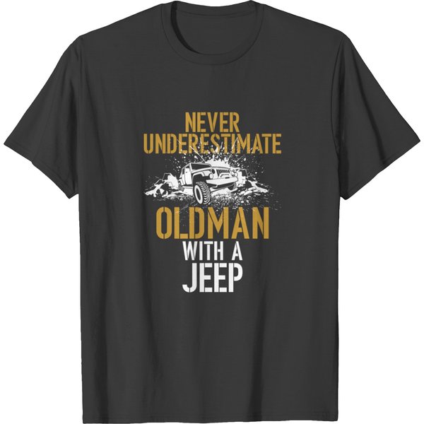 Never Underestimate An Old Man With A Jeep 02 T-Shirt-image