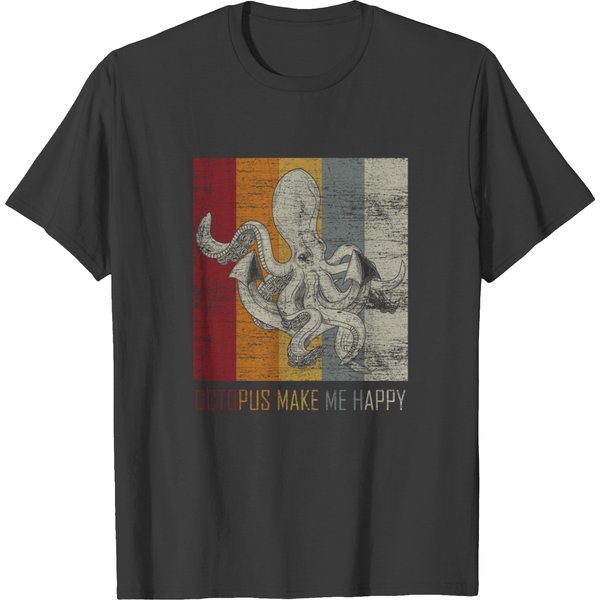 Octopus Make Me Happy T-Shirt-image