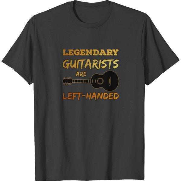 Left Handed Guitarist Shirt Lefty Legendary Guitar T-Shirt-image