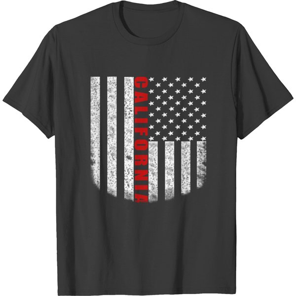 California - Flag Usa T-Shirt-image