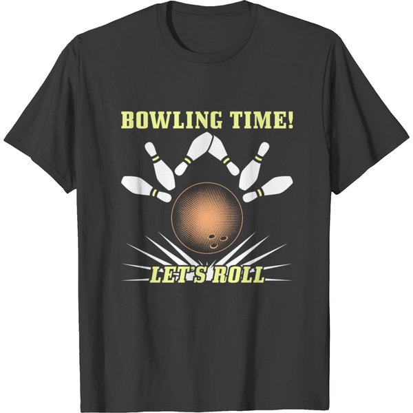 Bowling: Bowling Time Let's Roll T-Shirt-image