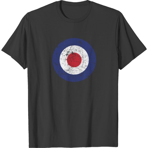 Distressed Target Bullseye British Raf Roundel T-Shirt-image