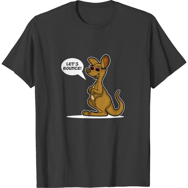 Let's Bounce Cute Kangaroo For Kids And Adults T-Shirt-image