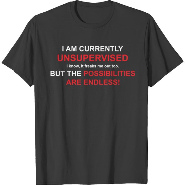I Am Currently Unsupervised Adult Humor Novelty Gr T-Shirt-image