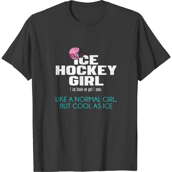 Ice Hockey Girl Definition Funny Sassy Sports T-Shirt-image