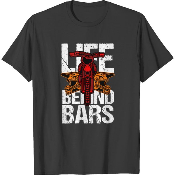 Life Behind Bars Motocross Ultimate Speed Giftidea T-Shirt-image