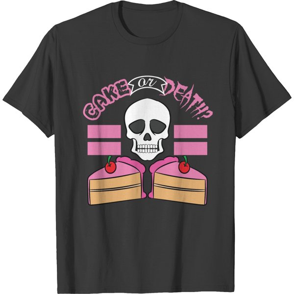Cake Or Death Tshirt What Would You Choose T-Shirt-image