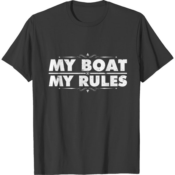 My Boat My Rules Ship Yacht Regatta Sailboat Sail T-Shirt-image