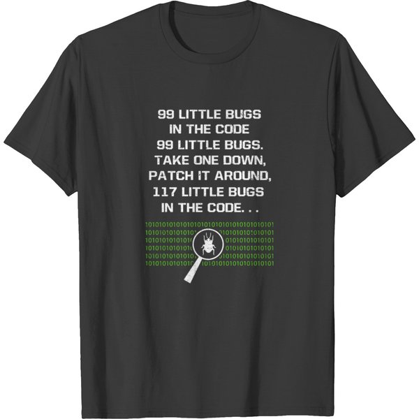 99 Little Bugs In The Code Computer Geek Programme T-Shirt-image