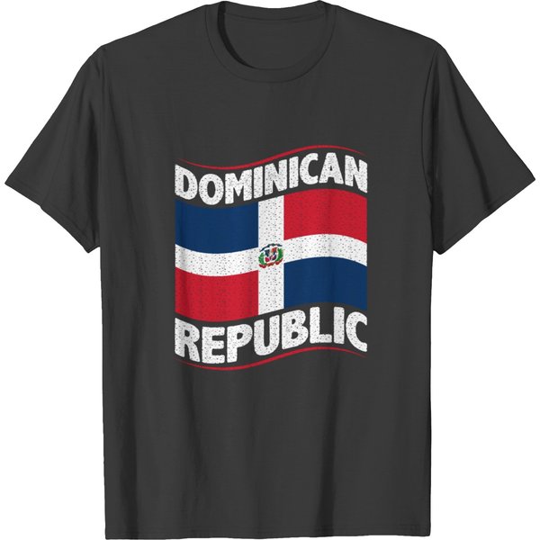Dominican Republic Flag Design T-Shirt-image
