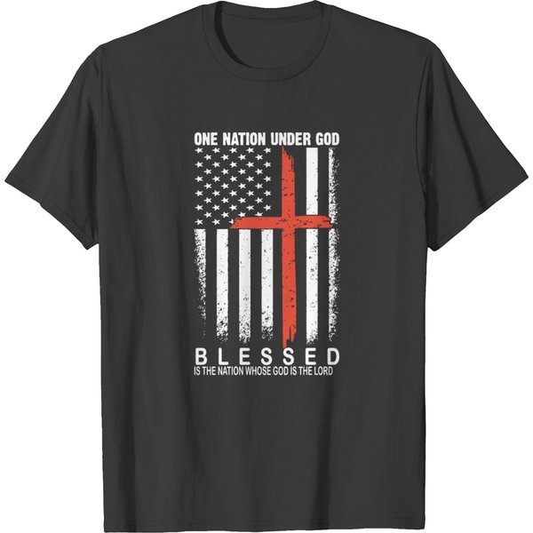 One Nation Under God Blessed Is The Nation Whose T-Shirt-image