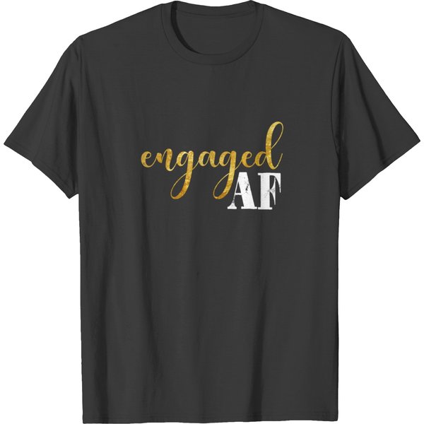 Engaged Engagement Announcement Product Engaged T-Shirt-image