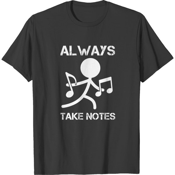 Taking Notes Music Band Chorus Teacher Musician T-Shirt-image