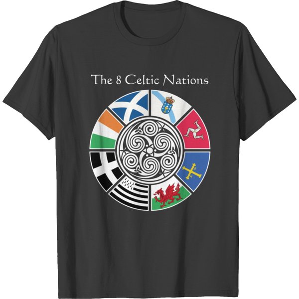 The 8 Ancient Celtic Nations Flag Design T-Shirt-image