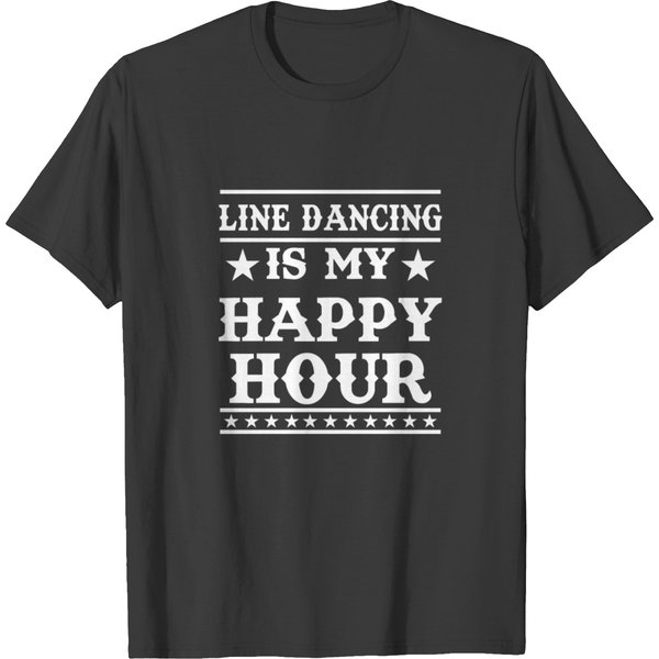 Line Dancing Gift I Country Western Line Dancer T-Shirt-image