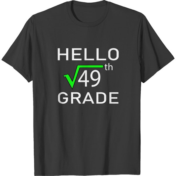 Back To School 7Th Grade Square Root Of 49 T Shirt T-Shirt-image