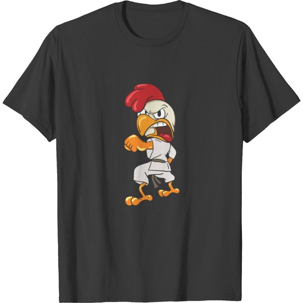 Ninja Chicken Karate Fencing Martial Arts T-Shirt-image