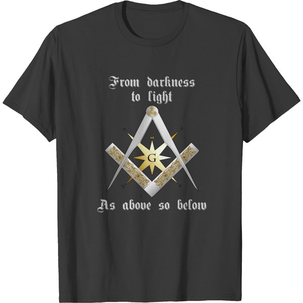 Masonic Symbol Square Compasses T-Shirt-image