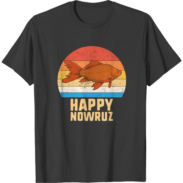 Happy Nowruz Persian New Year Goldfish Iran T-Shirt-image