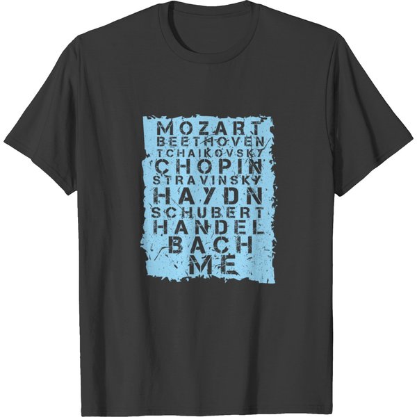 Famous Classical Music Composer Gift Musician Moza T-Shirt-image