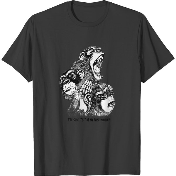 Opposite Side Of The Three Wise Monkeys T-Shirt-image