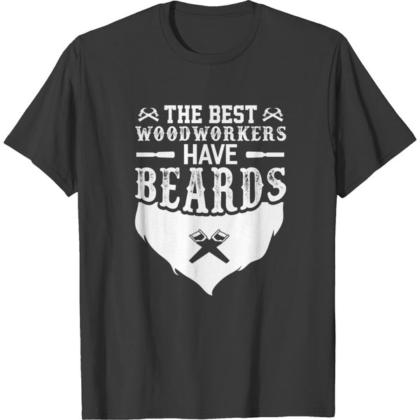Woodworker With Beard Bearded Woodworker T-Shirt-image