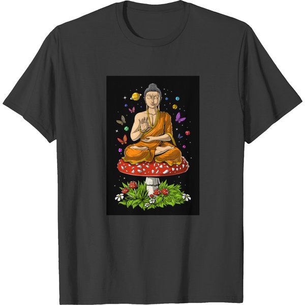 Magic Mushroom Buddha T-Shirt-image