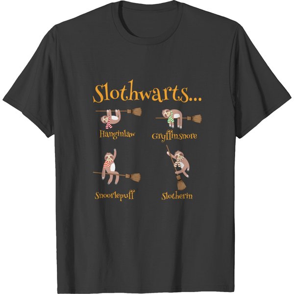 Harry Slothwarts Funny Sloth Halloween Costume T-Shirt-image