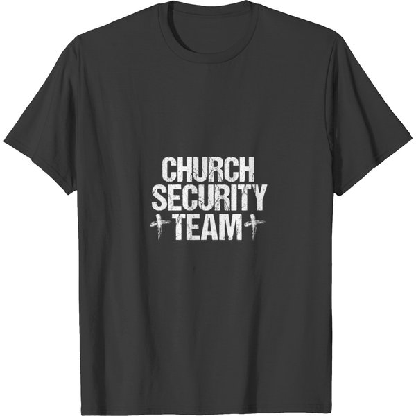 Church Security Team For Jesus Cross Christian T-Shirt-image