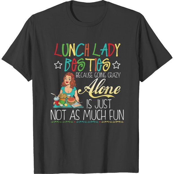 Lunch Lady Besties Tshirt T-Shirt-image