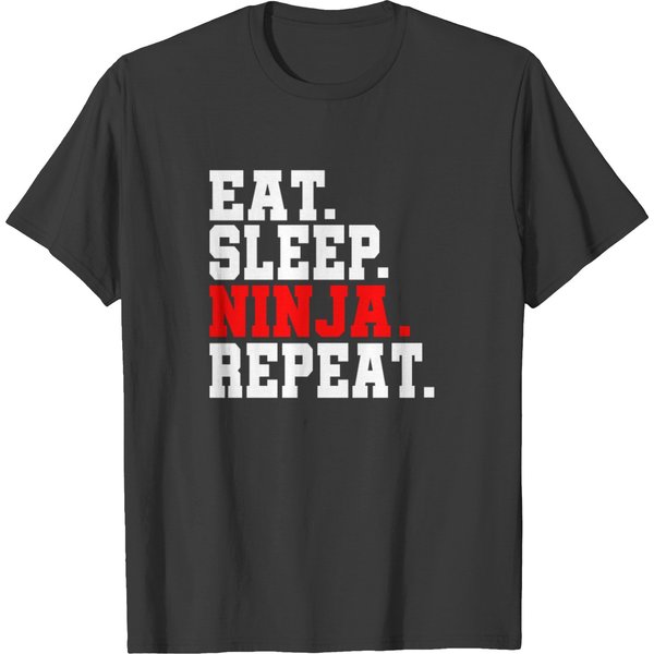 Eat Sleep Ninja Repeat Funny Ninja Gift T-Shirt-image