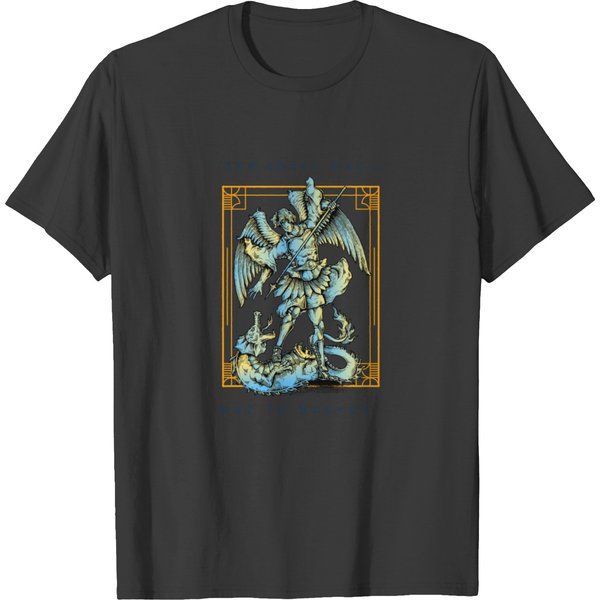 Archangel Michael Slaying The Serpent T-Shirt-image