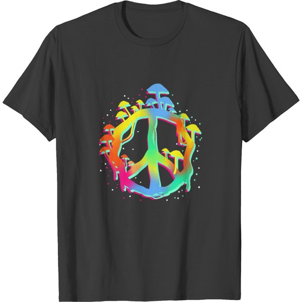 Mushroom Peace Sign T-Shirt-image