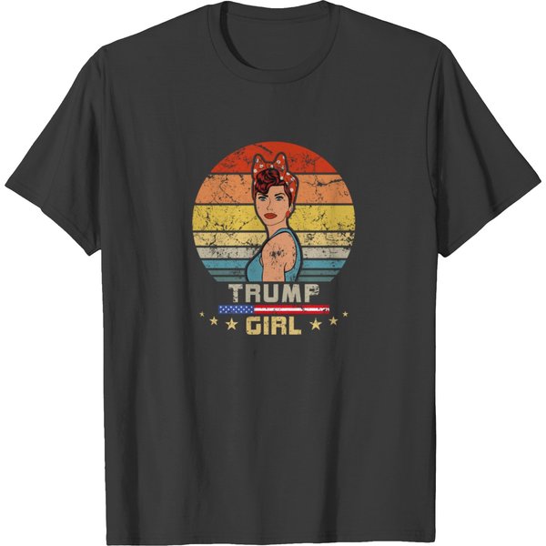 Womens Trump Girl Trump 2020 Supporter Presidentia T-Shirt-image