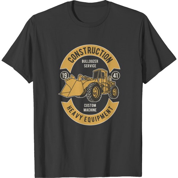 Construction Truck Bulldozer Heavy Equipment T-Shirt-image