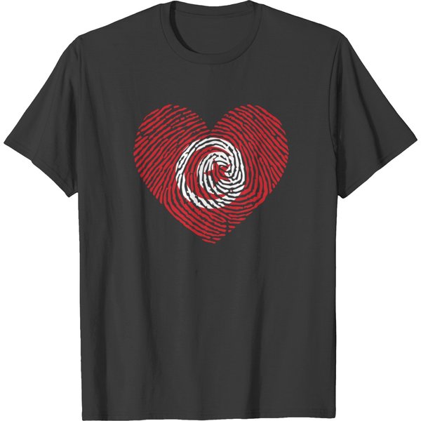 Tunisia Heart - Tunisia Heart T-Shirt-image