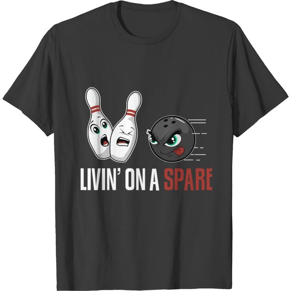 Livin Spare Bowl Bowling Strike T-Shirt-image